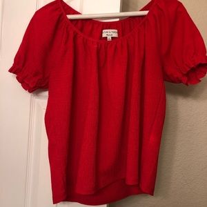 Madewell Texture & Thread peasant top